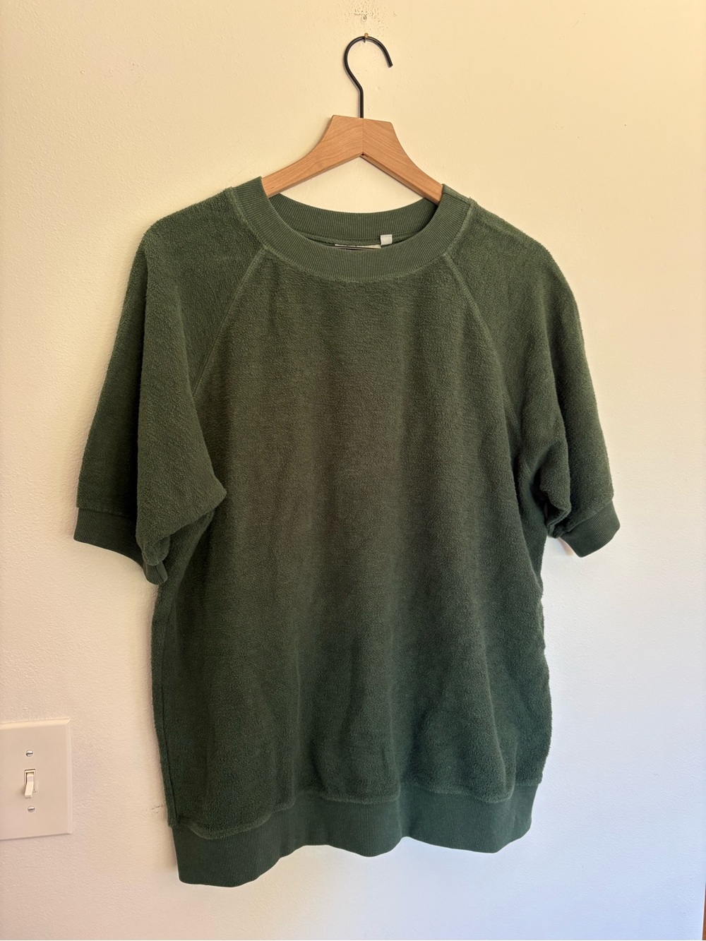 RARE Jungmaven Short Sleeve Raglan Sherpa Sweatshirt